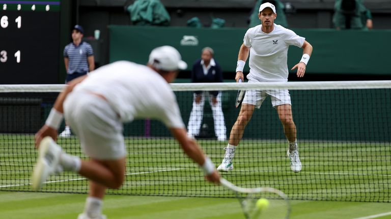 Murray served underarm in the third set of his victory over Duckworth